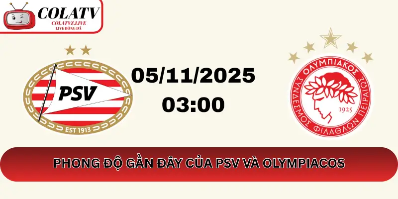 Phong Độ Gần Đây Của PSV Và Olympiacos